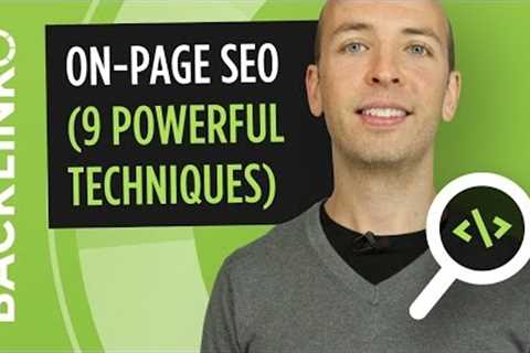 On Page SEO - 9 Actionable Techniques That Work