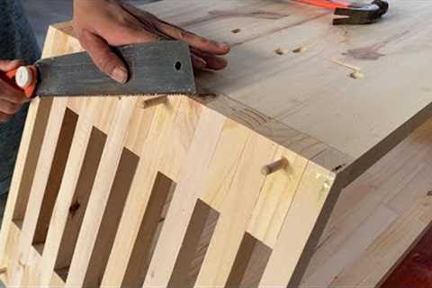 Small Wood Projects, Recycling Scrap Wood for DIY Home || How To Make a DIY Modern TV Stand