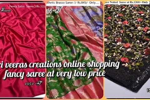sri Veeras creations | online shopping | silk sarees | cotton sarees