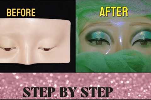 Sea Green Eyes Makeup full tutorial @Eye Style