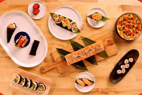Busi restaurant chef | Japanese fired salmon sushi | Aburi salmon sushi| Chefs kitchen||