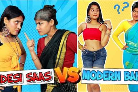 Desi Saas VS Modern Bahu | Funniest Desi Saas VS Modern Bahu Fights &amp; Life Hacks