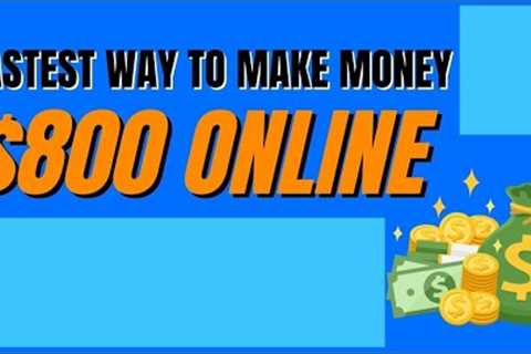 FASTEST WAY To Make Money Online! *NO INVESTMENT NEEDED* | Make Money Online 2022