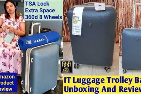 IT Luggage Trolley Bag Review Price Unboxing How To Use Lock Amazon Product Review in Hindi