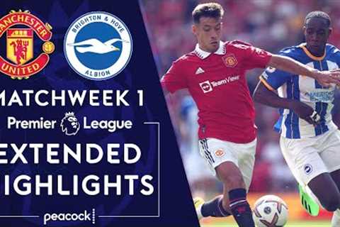 Manchester United v. Brighton | PREMIER LEAGUE HIGHLIGHTS | 8/7/2022 | NBC Sports