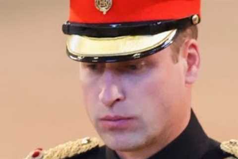 Prince William's face at The Queen's Vigil says it all