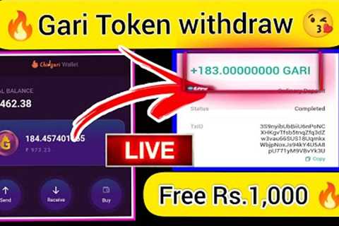 Chingari app Gari token withdraw details || Crypto currency Airdrop @Tech &amp; Earn Official