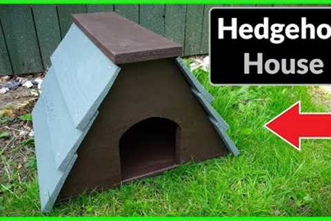 How to Make a Hedgehog Hibernation House (DIY Scrap Wood Project)