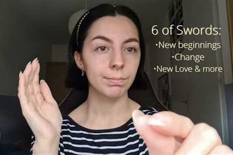 ASMR Reiki for  6 of Swords Energy ｜ Energy alignment, crystal healing,  soft spoken, plucking