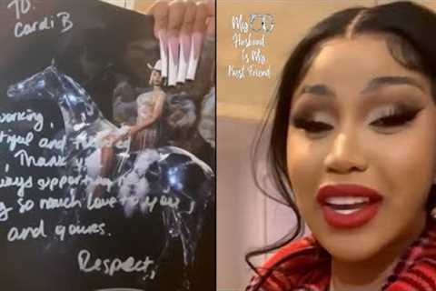 Cardi B Reacts To Getting Signed Autographed Photo From Beyonce! 😱