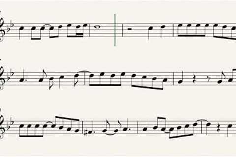 From Beginning Until Now Flute Violin Play along Sheet Music