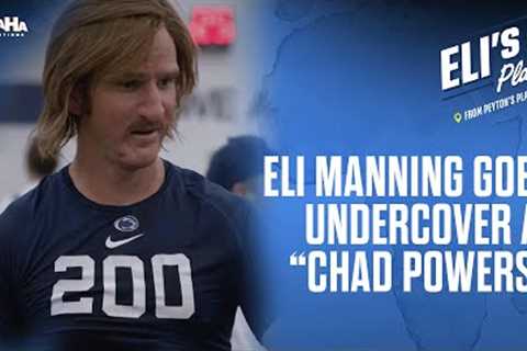 Eli Manning goes undercover at Penn State walk-on tryouts as Chad Powers