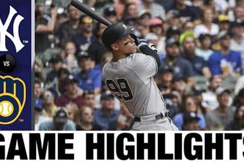 Yankees vs. Brewers Game Highlights (9/18/22) | MLB Highlights