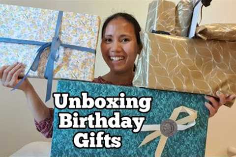 Unboxing Birthday Gifts +Prank gone wrong daw, di inaasahan Regalo..