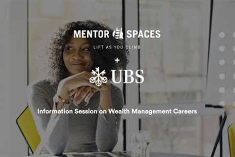 Information Session on Wealth Management at UBS
