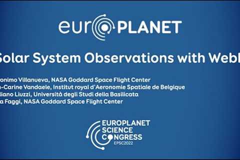 Solar System Observations With Webb @EPSC2022 press briefing