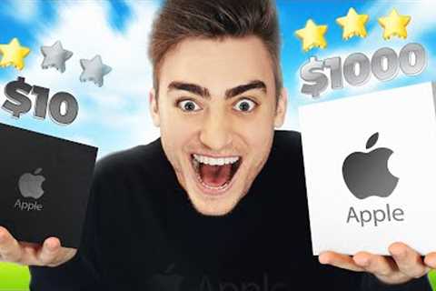 $10 vs $1000 APPLE MYSTERY BOX - iPhone 14 PRO GIVEAWAY!