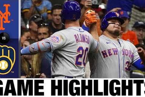 Mets vs. Brewers Game Highlights (9/19/22) | MLB Highlights