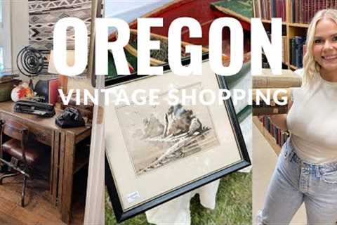 VINTAGE SHOPPING IN OREGON! Vintage Shop With Me 2022 | Home Decor Shop With Me 2022