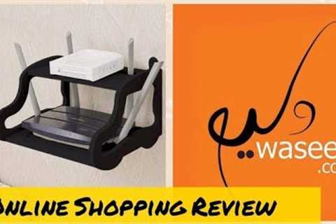Online shopping review | Unboxing Waseeh online parcel | Wooden Floating shelf #review #shopping