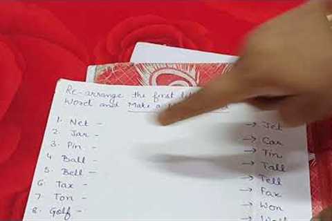 #New Word Making Game..#Different paper Game..