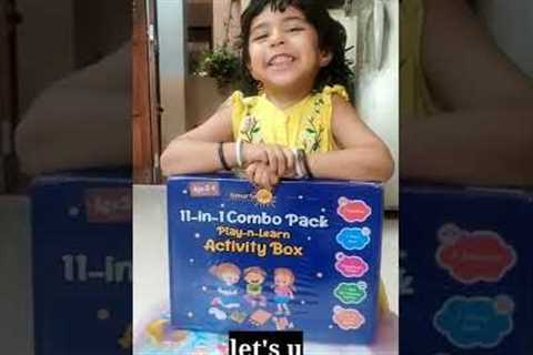 Smarto kids 11 in 1 Activity box age 3-4 unboxing and review | activity box review | Kiaras diaries