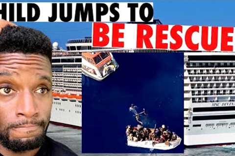 Child Refugee JUMPS Into Ocean To Be Rescued By Cruise Ship