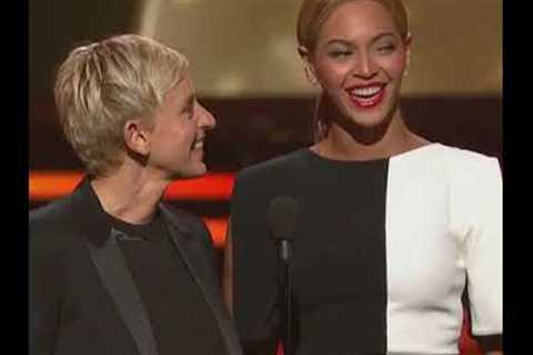 ellen with beyonce at the grammy