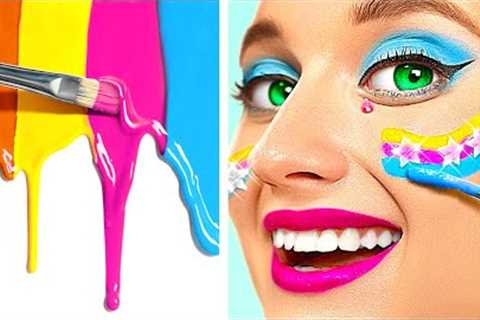 BRILLIANT ART TRICKS and Drawing HACKS - School DIY MAKEOEVR with Gadgets by La La Life Emoji
