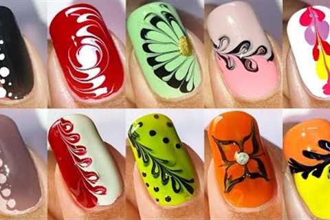 10+ No tool nail art ideas || DIY nail designs using household items only || Nail Delights💅