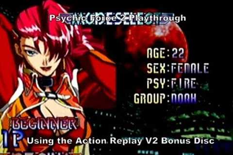 Psychic Force 2 Regina Playthrough using the Action Replay V2 Ps2 Bonus Disc for Ps1 :D
