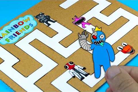 Rainbow Friends Chapter 2 , Cardboard Maze Game , COOL and EASY Paper Craft Ideas
