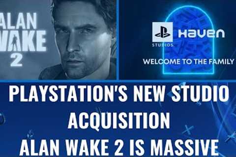 Sony PlayStation Studio Acquisition - Alan Wake Is A Massive Game - PS5 SSD Partnership With WD