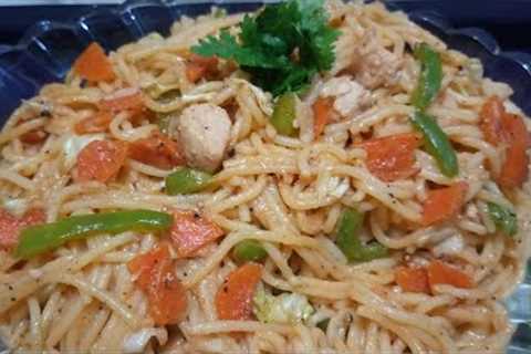 Tasty Spaghetti Recipe - Chicken Vegetable Spaghetti-Homemade Spaghetti Recipe|Easy cooking channel