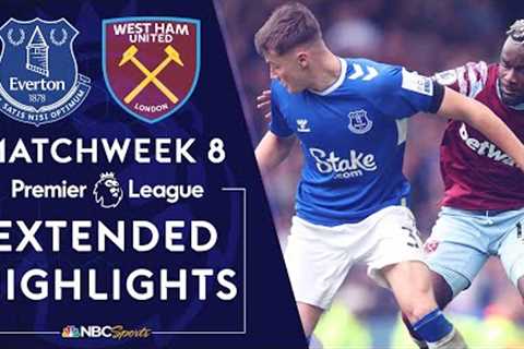 Everton v. West Ham United | PREMIER LEAGUE HIGHLIGHTS | 9/18/2022 | NBC Sports