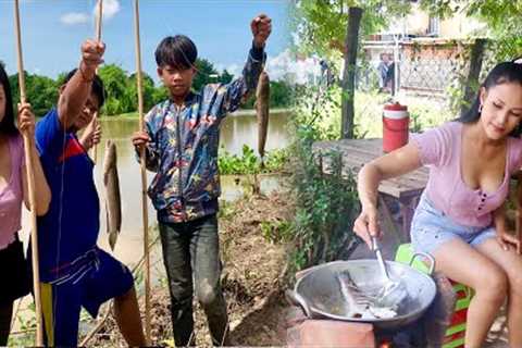 Fishing In River &amp; Deep Fry Fish Spice Sauce {Catch Clean &amp; Cook}
