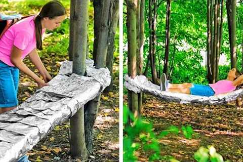 Unusual Use Of Foil In Camping || Smart Outdoor Hacks