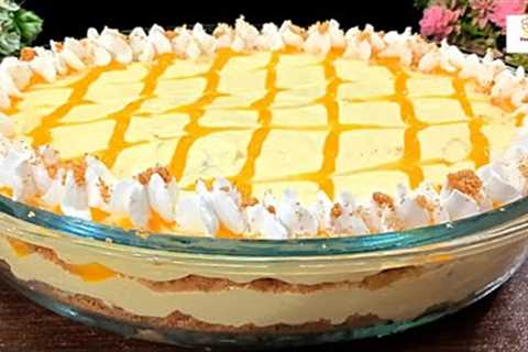 Easy Mango Dessert Recipe | No Bake Dessert | Mango Delight | By Foodilicious Hub