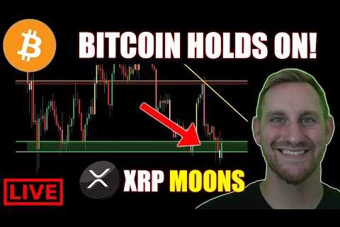 BITCOIN HOLDS ON TO SUPPORT, XRP MOONS!