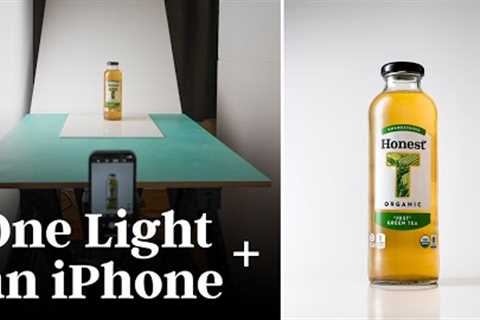 Shooting a Bottle with ONE Continuous Light and a Smartphone