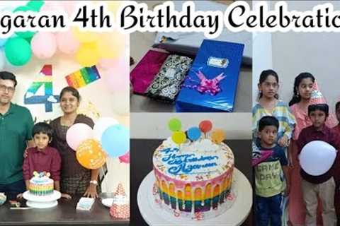 Agaran 4th Birthday Celebration Vlog | Birthday Gifts Unboxing | Rainbow Theme Birthday Celebration