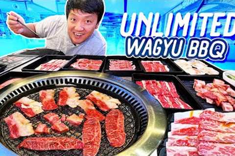 All You Can Eat JAPANESE WAGYU BBQ &amp; MICHELIN STAR Chinese Food | GREAT WORLD CITY Food Tour
