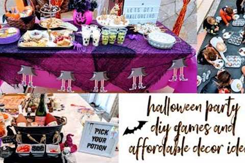 HALLOWEEN PARTY FOR KIDS - DIY GAMES AND AFFORDABLE DECOR IDEAS
