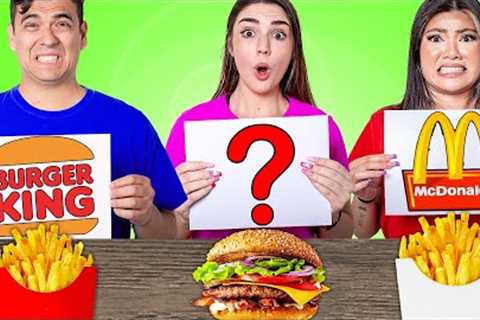 MCDONALDS VS BURGER KING DRIVE-THRU SCHOOL CHALLENGE | CRAZY EATING ONLY FAST FOOD BY CRAFTY HACKS