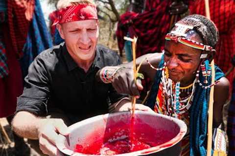 SHOCKING Tribal Food in Kenya!!! Rarely Seen Food of the Maasai People!