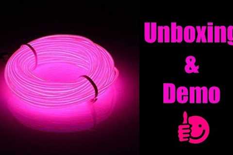 JIGUOOR 16.4ft / 5m Bright Neon Light Strip (Unboxing - Demonstration - Review)