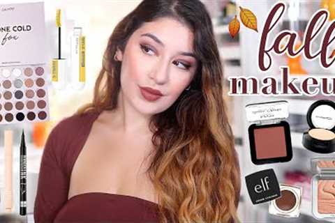 FALL MAKEUP TUTORIAL 2022 🍁 matte smokey brown eyes &amp; brown lips