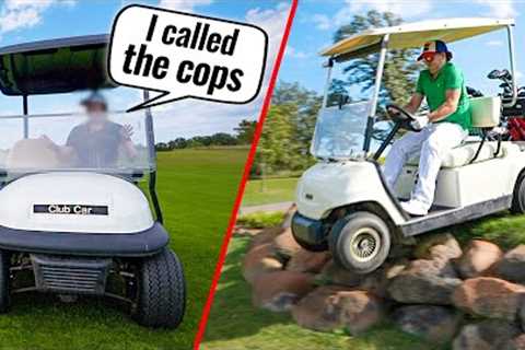Kicked out for Jumping Golf Carts!
