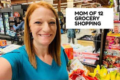 MOM OF 12 GROCERY SHOPPING