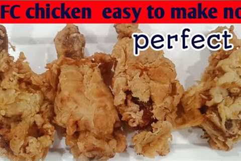 Kfc fried chicken simple method recipe | kfc fried chicken recipe | kfc fried chicken | khana daari